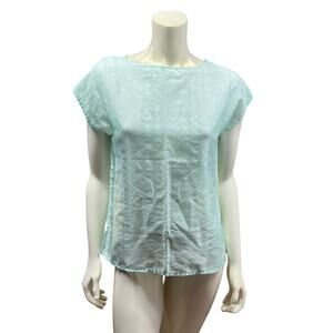 Aansworth 90s Aqua Blue Top